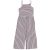 H&M - Lila-fekete csíkos pántos overál (140)