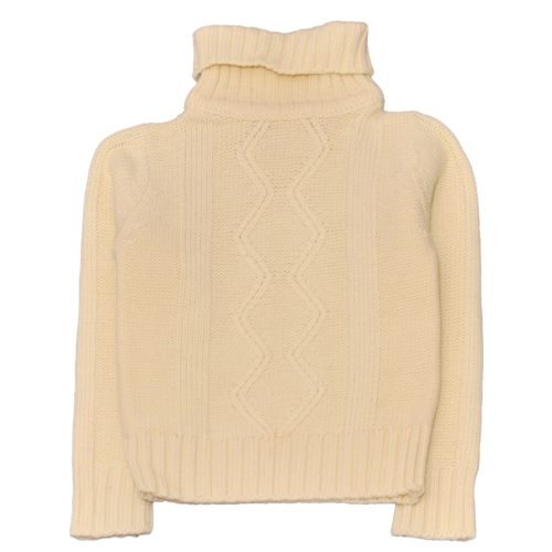 Krém garbós pulóver (104)