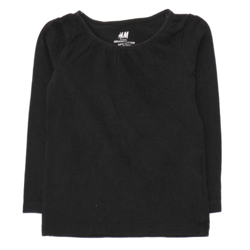H&M - Fekete hosszú ujjú póló (92)