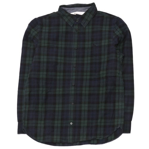 H&M - Kék, Zöldkockás hosszú ujjú ing (164)