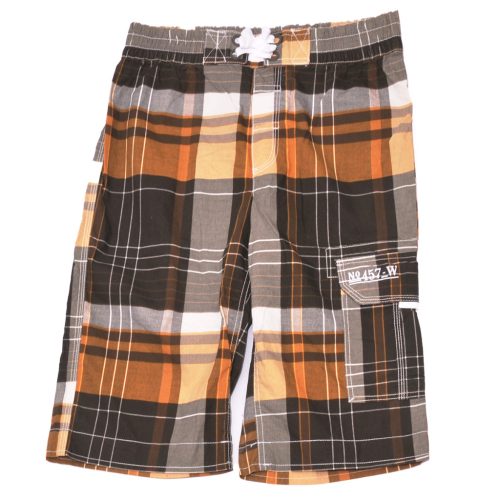 H&M - Barna-narancs kockás rövidnadrág (170)