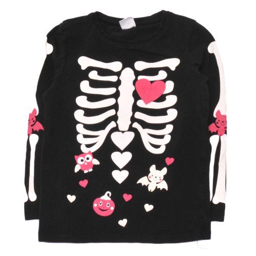 Fekete, Halloween hosszú ujjú póló (116)