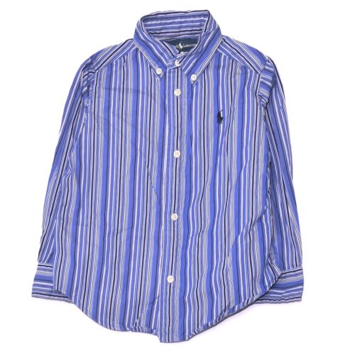 Ralph Lauren - Kék csíkos hosszú ujjú ing (98)