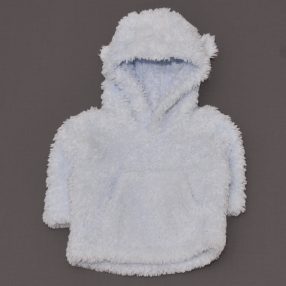 Cherokee - Világoskék szőrmés pulóver (56-62)