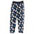 Kék, virágmintás bélelt leggings (110-116)