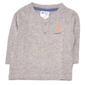 Szürke hosszú ujjú póló (62-68)