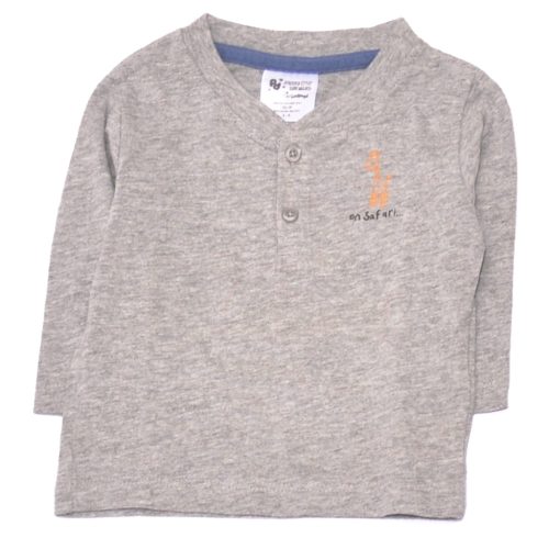 Szürke hosszú ujjú póló (62-68)