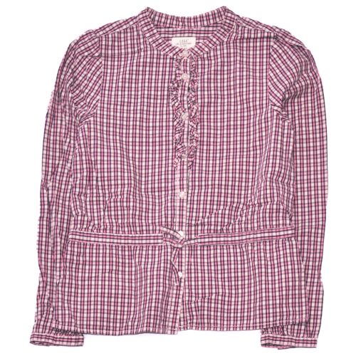 H&M - Rózsaszín kockás hosszú ujjú blúz (152)