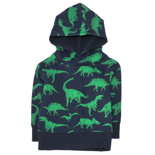 H&M - Sötétkék, dinós pulóver (92)