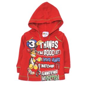 Piros hosszú ujjú felső (56-68)