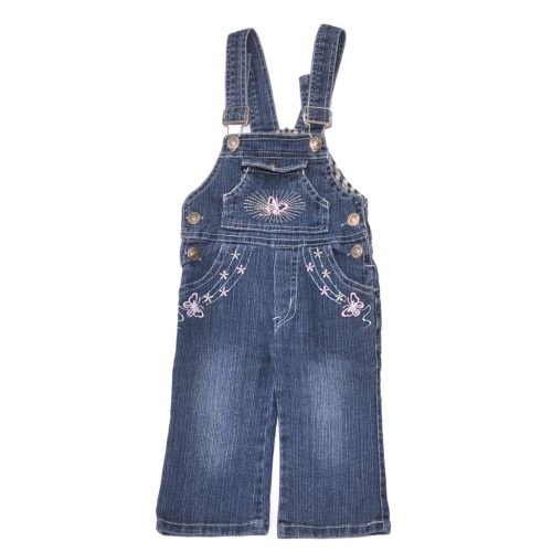 Kék, hímzett kantáros farmernadrág (68)