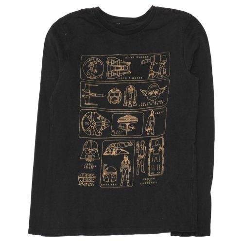 Fekete, Star wars hosszú ujjú póló (140*)