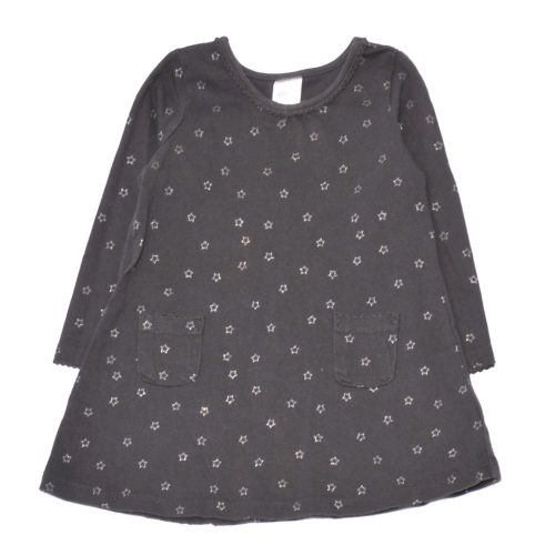 H&M - Szürke, csillagmintás ruha (80)