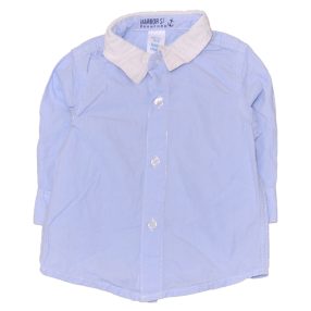 C&A - Kék, fehér csíkos hosszú ujjú ing (74)