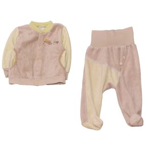 Barna, Zöld plüss ruha szett (68)