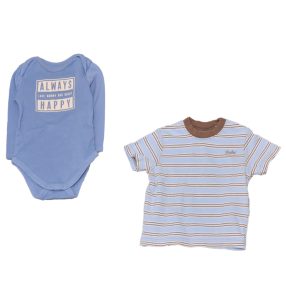 C&A, Cherokee - Kék csíkos ruha szett (68)