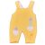 Sárga, kacsás kantáros nadrág (62-68*)