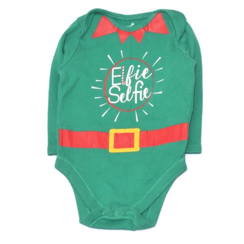 Zöld, manós hosszú ujjú body (62-68)