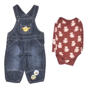 C&A -  Bordó, Kék ruha szett (74)