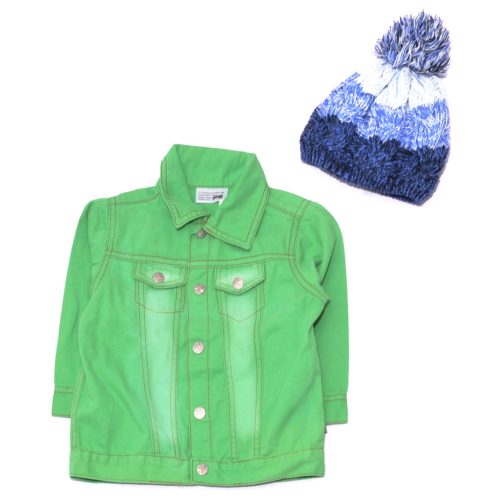 Kék, Zöld farmerkabát sapkával (86)