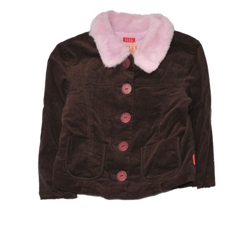 Barna, Rózsaszín kord kabátka (116)