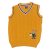 Sárga, macis kötött mellény (110-116)