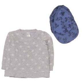 H&M/Disney - Szürke, Kék ruha szett (80-86)