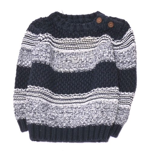 Kék-Fehér pulóver (68-74)