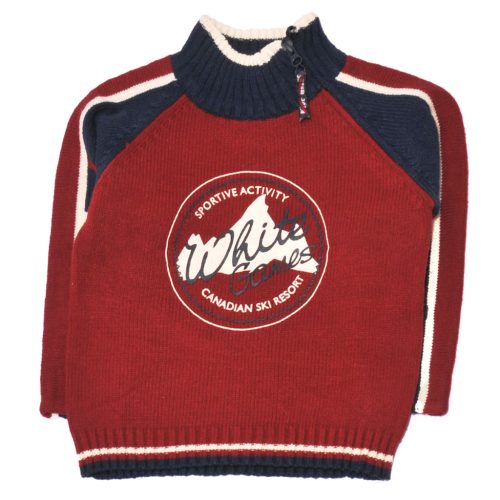  C&A -  Bordó, Kék  pulóver (104)