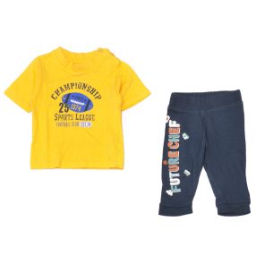  Kék, sárga, Macis ruha szett (68)