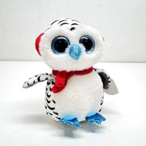   TY Beanie Boos: Nester, a plüss karácsonyi hóbagoly - 15 cm