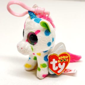 TY BOOS Clip HARMONIE 8, 5cm - pöttyös unikornis