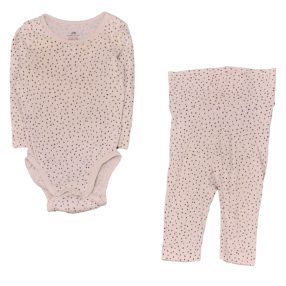  H&M -  krém, pöttyös  ruha szett (68)