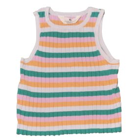  H&M -  színes csíkos  felső ( 134-140)