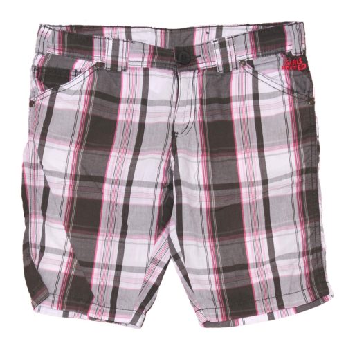 Szürke-fehér kockás  rövidnadrág (164)