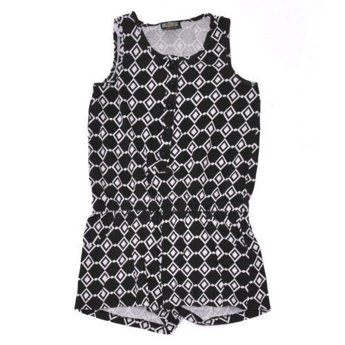 Fekete, fehér  rövidszárú overál ( 134-140)