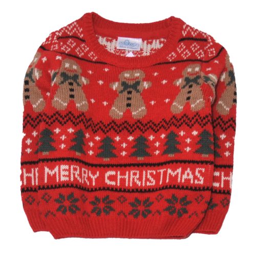 Piros, karácsonyi pulóver (80)
