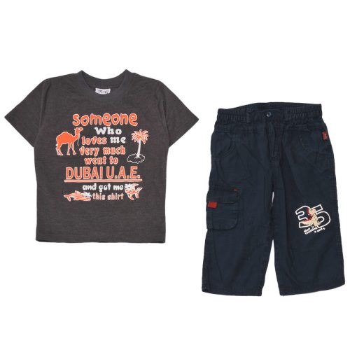 Sötétkék ruha szett (86-92)