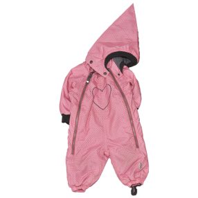  Rózsaszín, pöttyös babaoverál (74)