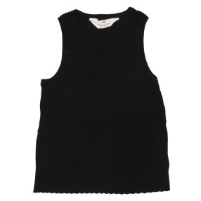  H&M -  Fekete  Bordás ujjatlan felső ( 146-152)