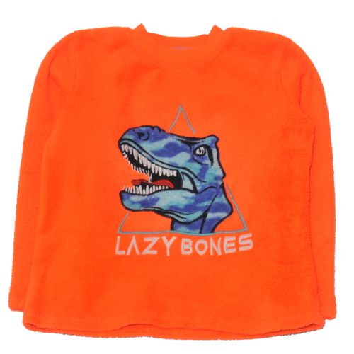 UV narancs, dínós szőrmés felső (122-128)