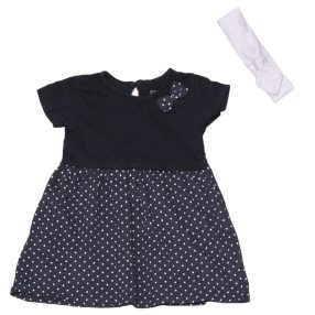 Sötétkék, Fehér ruhaszett ( 86-92)