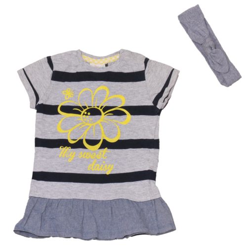  Szürke, csíkos ruhaszett (86)