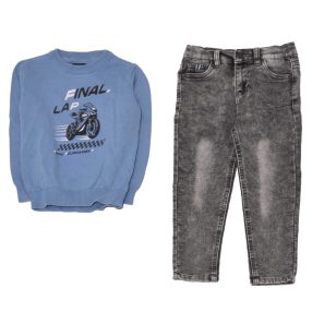 Kék, Szürke ruhaszett (104)