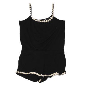  H&M -  Fekete  rövid szárú overált (140)