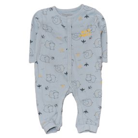 Világoskék, elefántos rugdalózó (68)