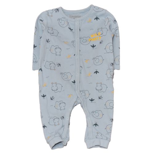 Világoskék, elefántos rugdalózó (68)