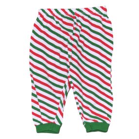 Fehér-Piros-zöld csíkos nadrág (86-92)