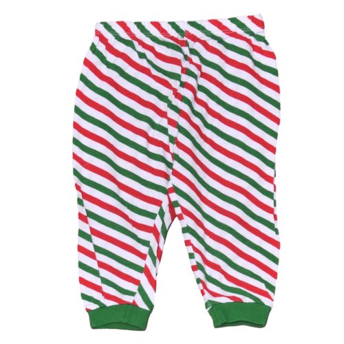 Fehér-Piros-zöld csíkos nadrág (86-92)