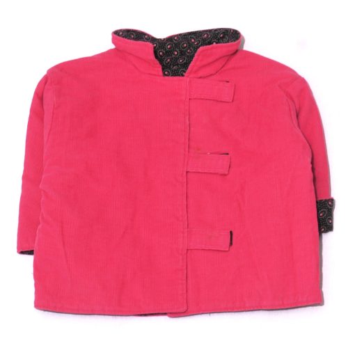 Pink, fekete átmeneti kabát (80-86*)